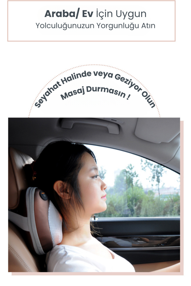 Ovmalı Masaj Yastığı - Ayak, Bel, Boyun, Sırt, Vücut, Omuz