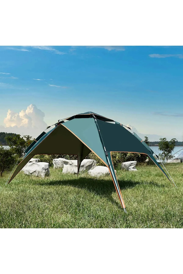 4 Kişilik Otomatik Çift Katmanlı Kamp Outdoor Plaj Piknik Çadırı