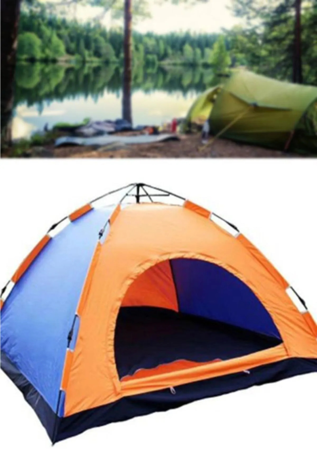 3 Kişilik Otomatik Kurulum Kamp Çadırı - Su Geçirmez 200x150x110