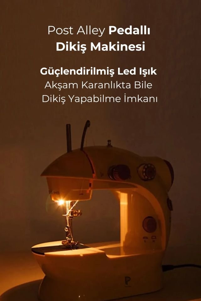 Pedallı Mini Ev Dikiş Makinesi