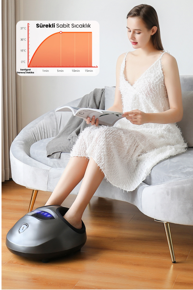 Kızılötesi Isıtma Tedavili Ayak Masajı Uzaktan Kumandalı