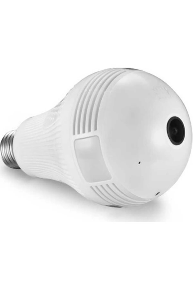 Ampul Kamera 1080p Gece Görüşlü Hareket Sensörlü 360 Derece Panoramik