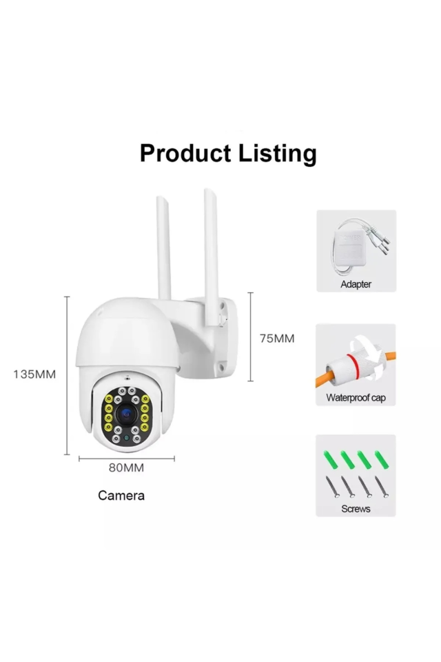 Akıllı Kablosuz WiFi Kamera 2.5 İnç Otomatik İzleme Monitör IP Kamera