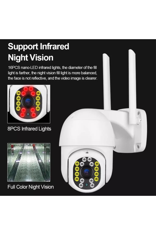 Akıllı Kablosuz WiFi Kamera 2.5 İnç Otomatik İzleme Monitör IP Kamera