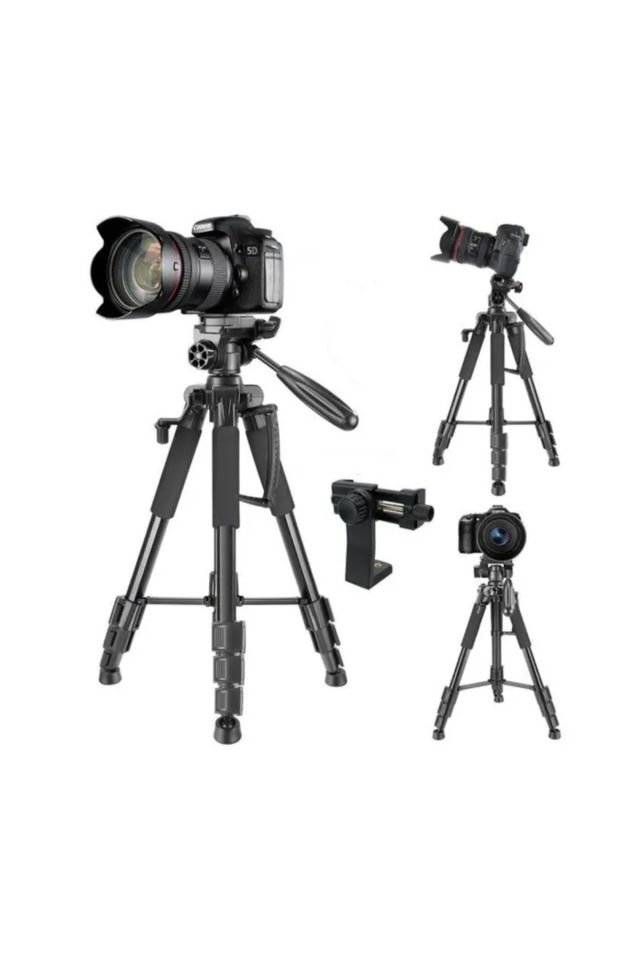 Kamera ve Telefon Tripod - Bluetooth Kumandalı Profesyonel - 150 cm