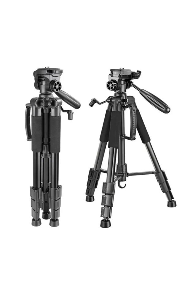 Kamera ve Telefon Tripod - Bluetooth Kumandalı Profesyonel - 150 cm