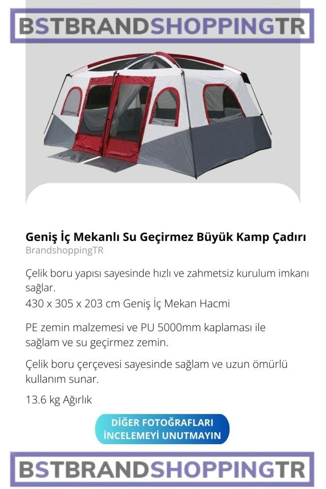 Bölmeli Kamp Çadırı/ Hızlı ve Kolay Kurulum/ Kamp Outdoor Plaj Piknik Çadırı /Eşsiz ve Dayanıklı