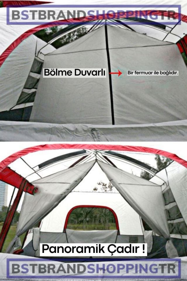 Bölmeli Kamp Çadırı/ Hızlı ve Kolay Kurulum/ Kamp Outdoor Plaj Piknik Çadırı /Eşsiz ve Dayanıklı