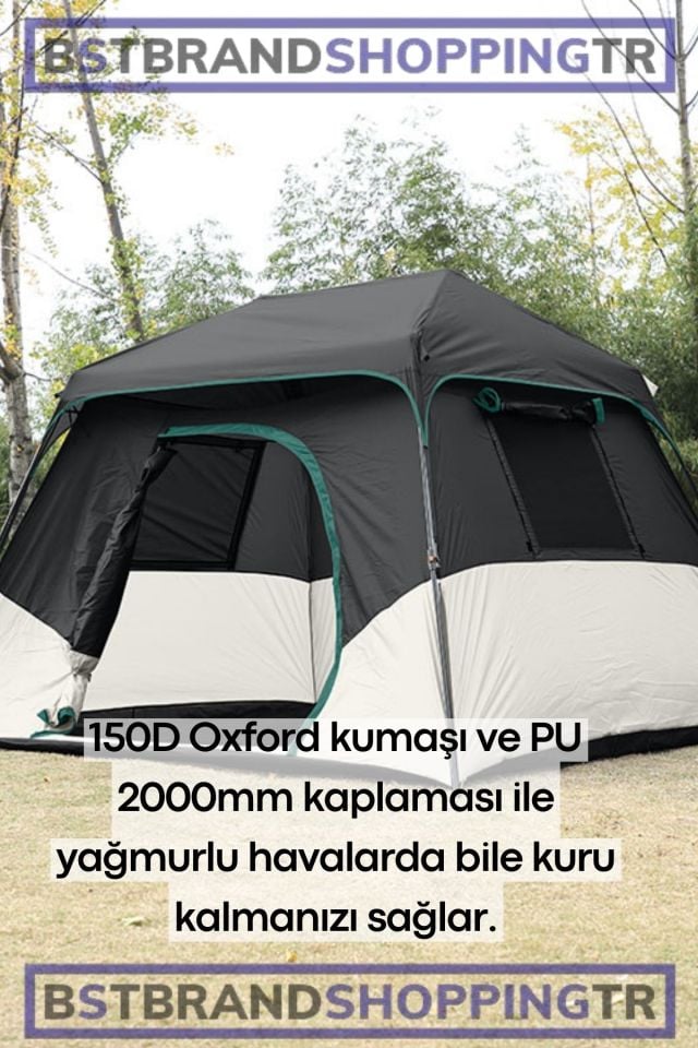 5 Kişilik Kamp Çadırı/ Hızlı ve Kolay Kurulum/ Kamp Outdoor Plaj Piknik Çadırı /Eşsiz ve Dayanıklı