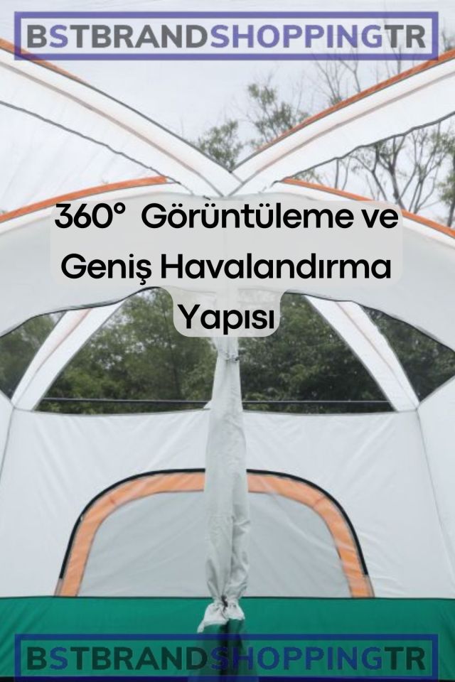 Geniş İç Hacimli Kamp Çadırı (430x305x203 cm) / Kamp Outdoor Plaj Piknik Çadırı /Eşsiz ve Dayanıklı