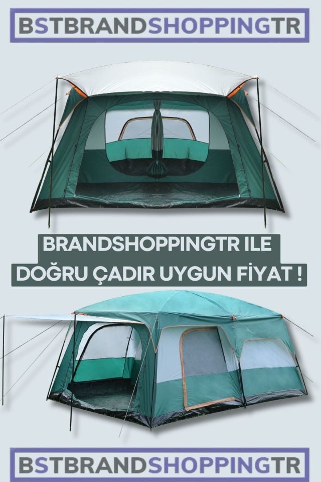 Geniş İç Hacimli Kamp Çadırı (430x305x203 cm) / Kamp Outdoor Plaj Piknik Çadırı /Eşsiz ve Dayanıklı