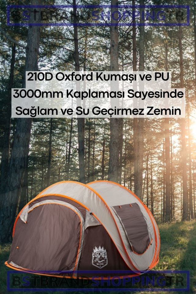 4 Kişilik Ultra Hafif Kamp Çadırı / Kolay Kurulumlu / Kamp Outdoor Plaj Piknik Çadırı /Eşsiz Design