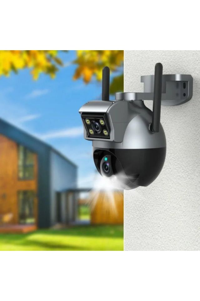 Akıllı Güvenlik Kamera Gece Sensörlü -2mp 4k Ultra Hd 8x Zoom Ip Kamera Wifi Özellikli Hareket Takipli