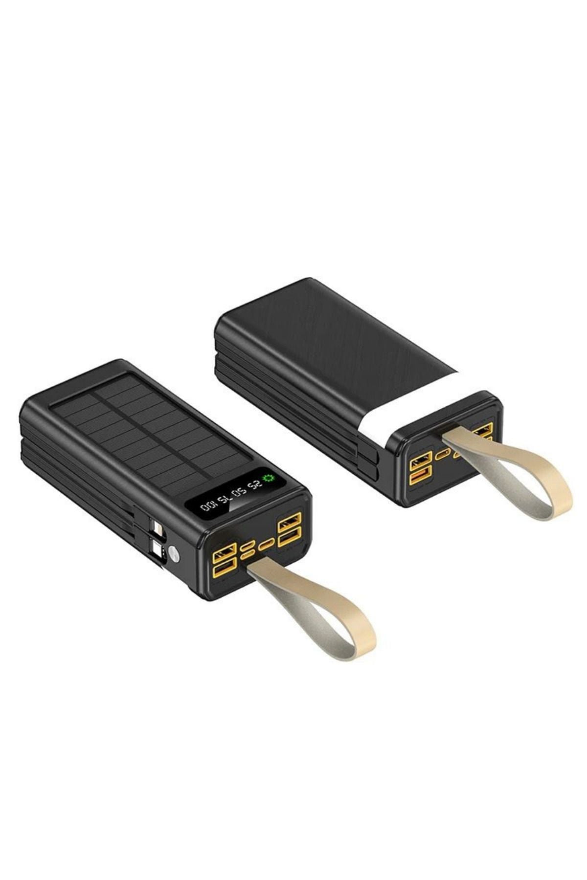 Lcd Göstergeli Powerbank - 30.000 Mah - Dahili Lightning Type-C, Mikro