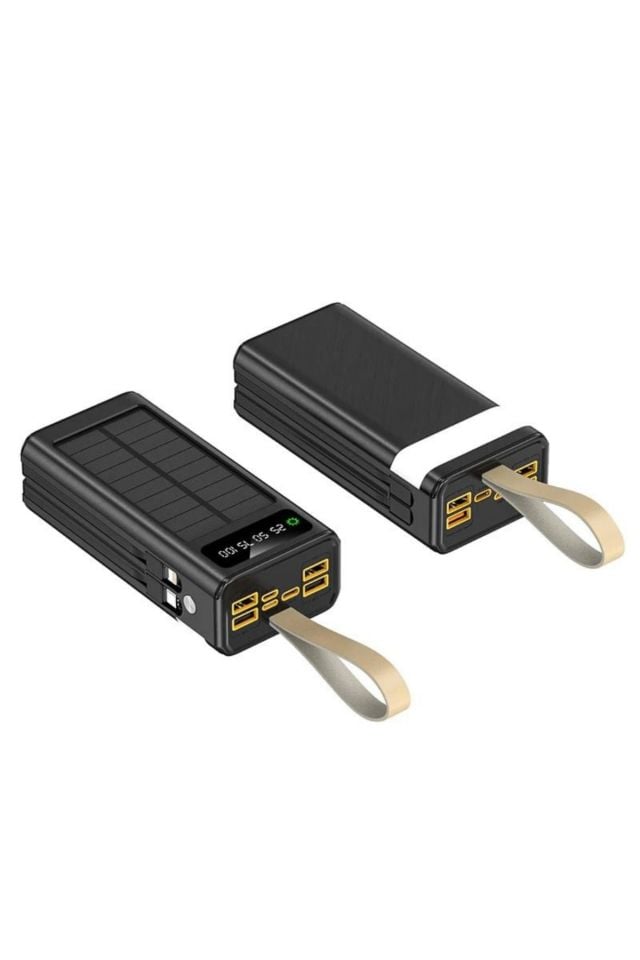 Lcd Göstergeli Powerbank - 30.000 Mah - Dahili Lightning Type-C, Mikro