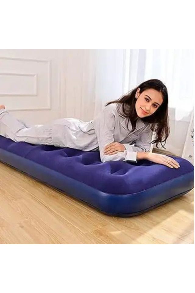 Tek Kişilik Şişme Yatak (191cm X 73cm X 22 Cm) - Unisex Lacivert