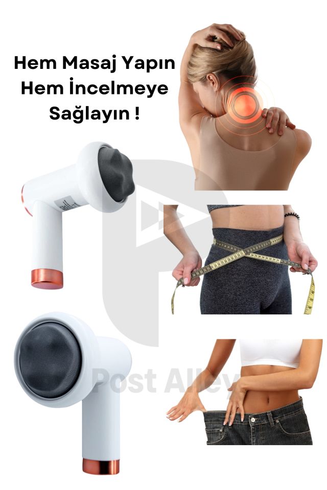 Masaj Tabancası 5 Başlıklı, 6 Titreşim Modlu Vücut Şekillendirme Aleti
