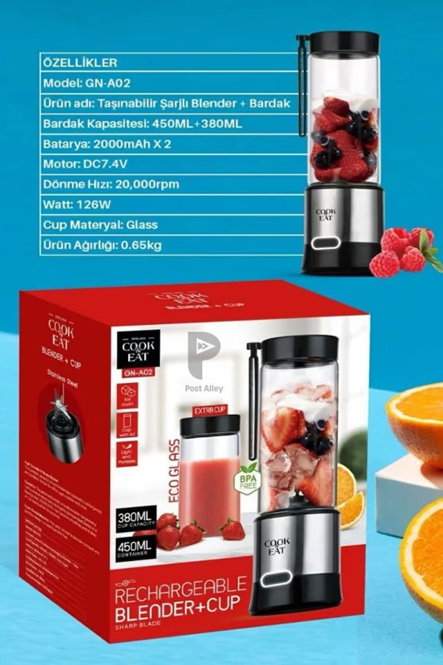 Şarjlı Taşınabilir Smoothie Blender