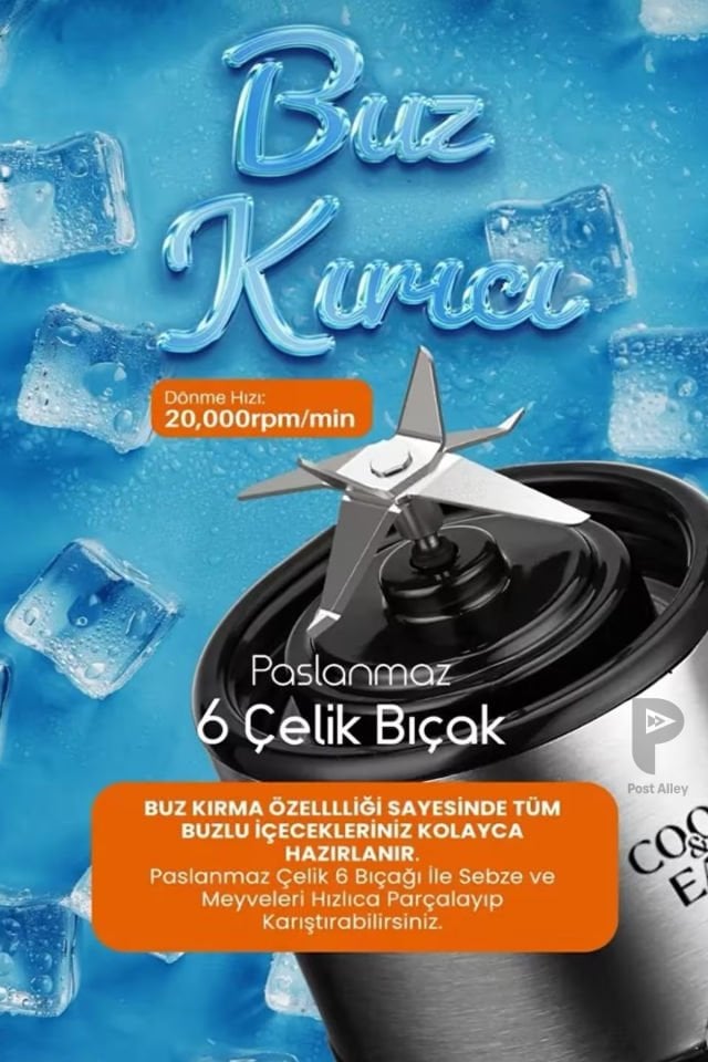 Şarjlı Taşınabilir Smoothie Blender