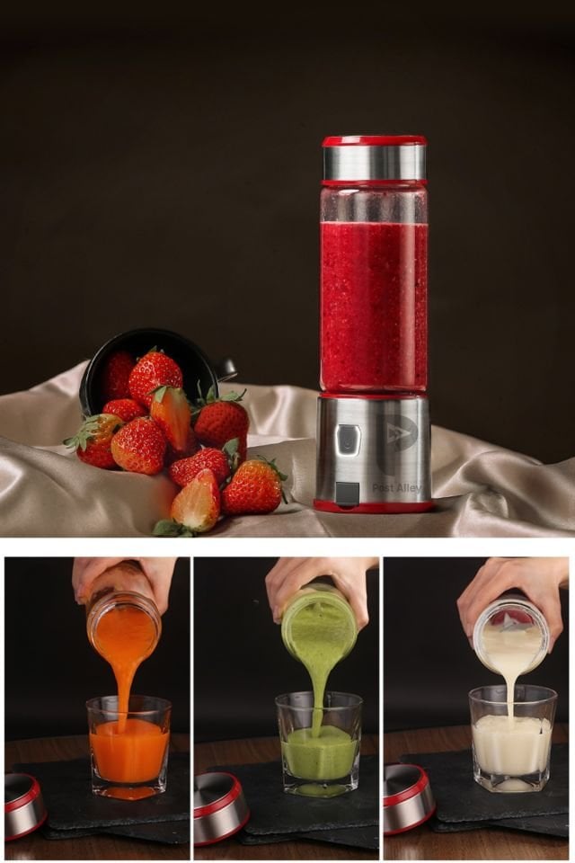 Şarjlı 6 Bıçaklı Paslanmaz Çelik Buz Kırabilen Kişisel Blender (450 Ml )