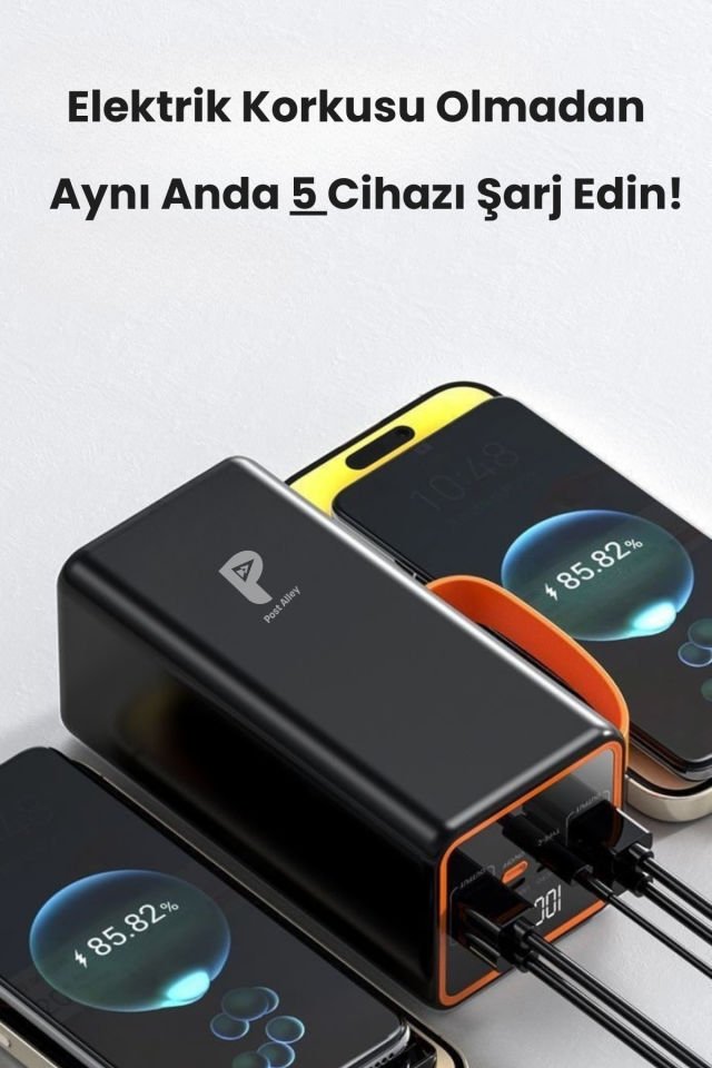 Yüksek Güçlü Powerbank Kamp İçin İdeal 50.000 mAh