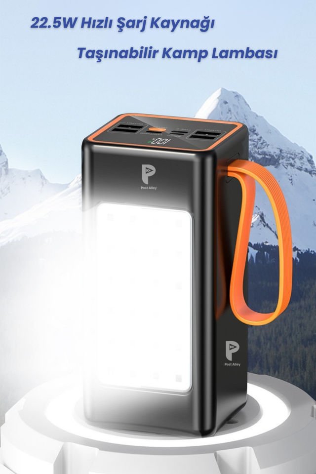 Yüksek Güçlü Powerbank Kamp İçin İdeal 50.000 mAh