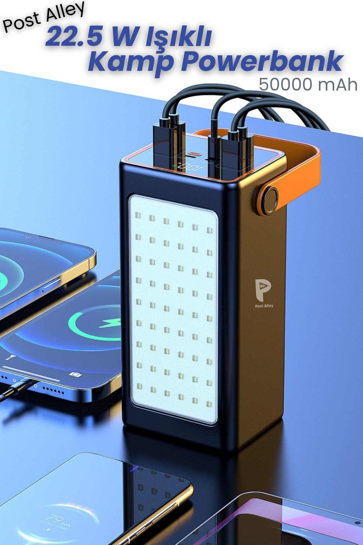 Yüksek Güçlü Powerbank Kamp İçin İdeal 50.000 mAh