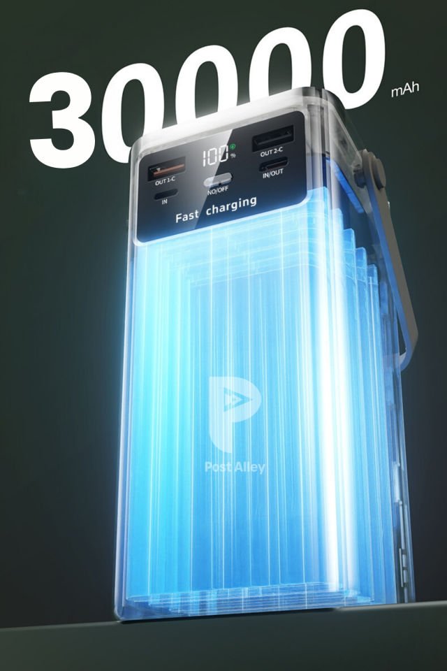 Hızlı Şarj Özellikli Powerbank 30.000 mAh Kamp İçin İdeal Kullanım