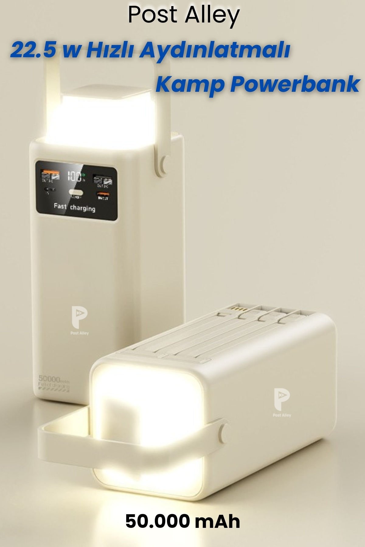 Hızlı Şarj Özellikli Powerbank 50.000 mAh Kamp İçin İdeal Kullanım
