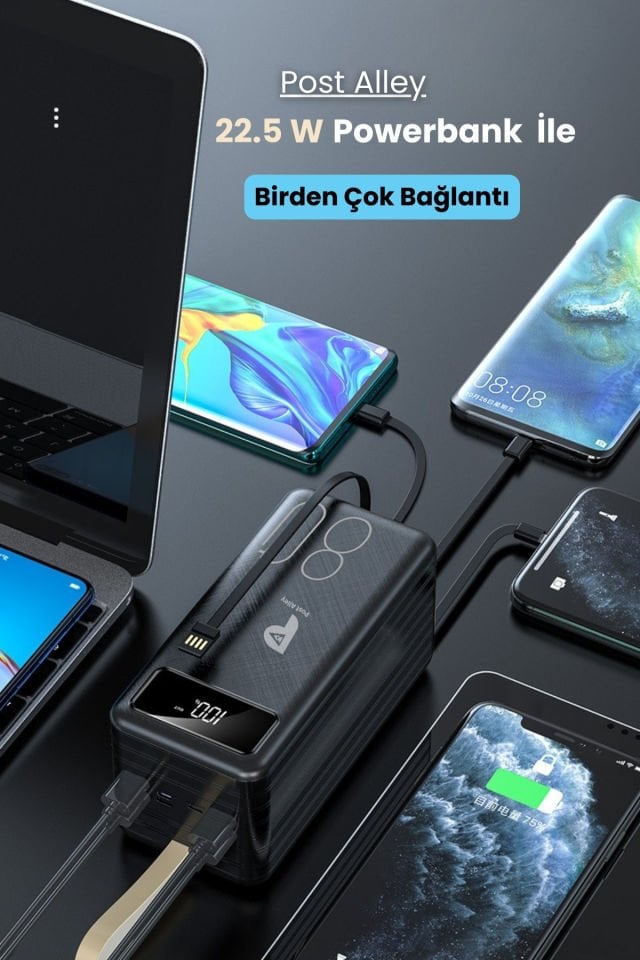 Hızlı Şarj Özellikli Powerbank 80.000 mAh Kamp İçin İdeal Kullanım