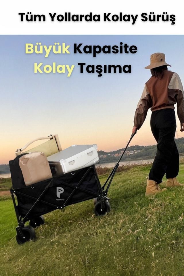 Katlanabilir, Taşınabilir, Vagon Masalı, Metal Kamp Ve Piknik Taşıma Pazar Arabası
