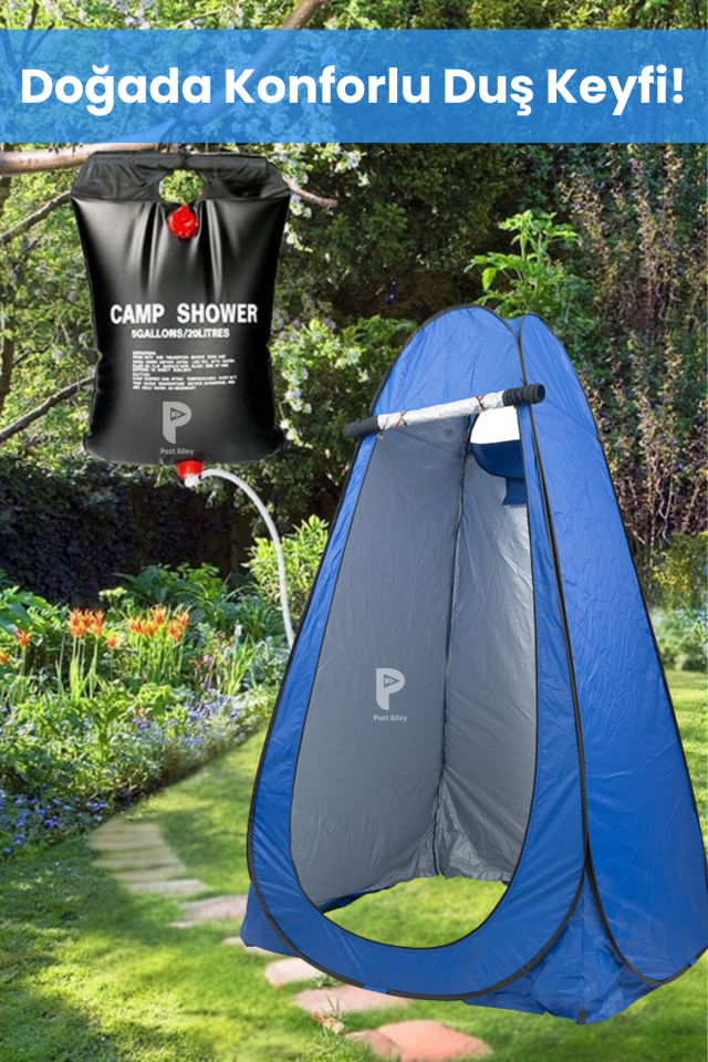 Kamp Duşu ve Mavi Duş Kabini Seti