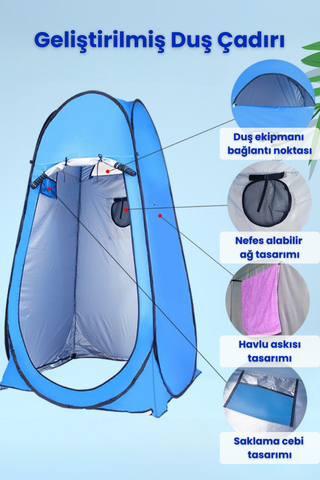 Kamp Duşu ve Mavi Duş Kabini Seti