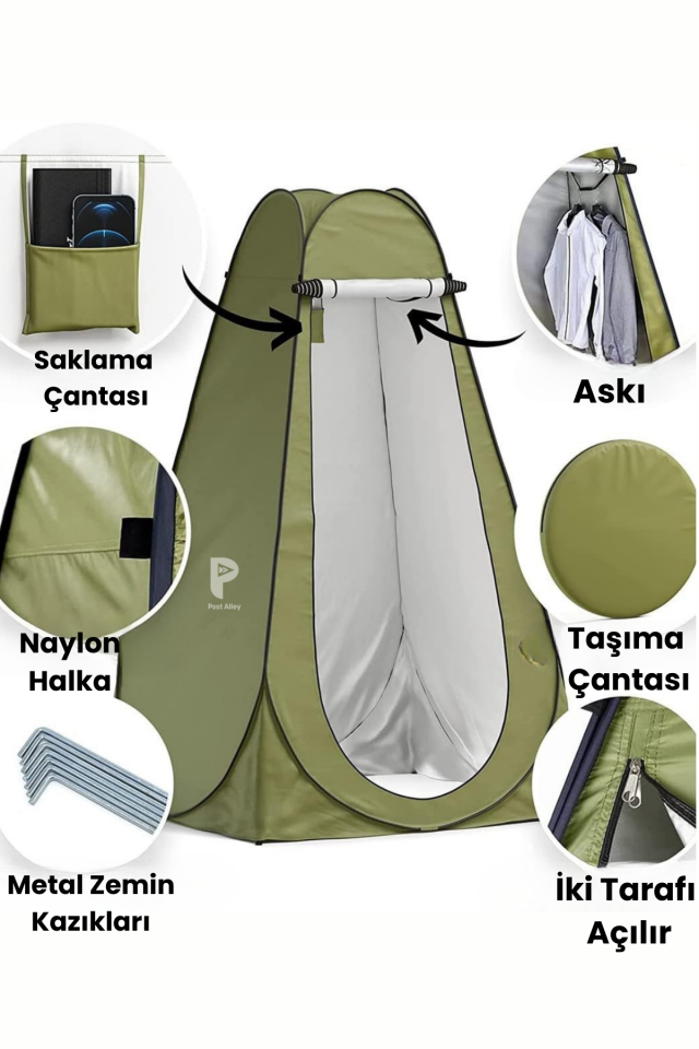 Kamp Duşu ve Yeşil Duş Kabini Seti