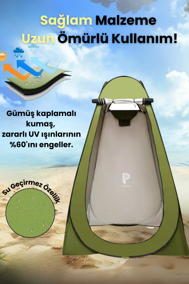 Kamp Duşu ve Yeşil Duş Kabini Seti