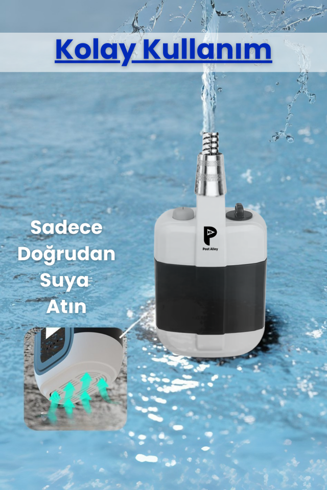 Şarjlı Otomatik Kamp Duş Başlığı