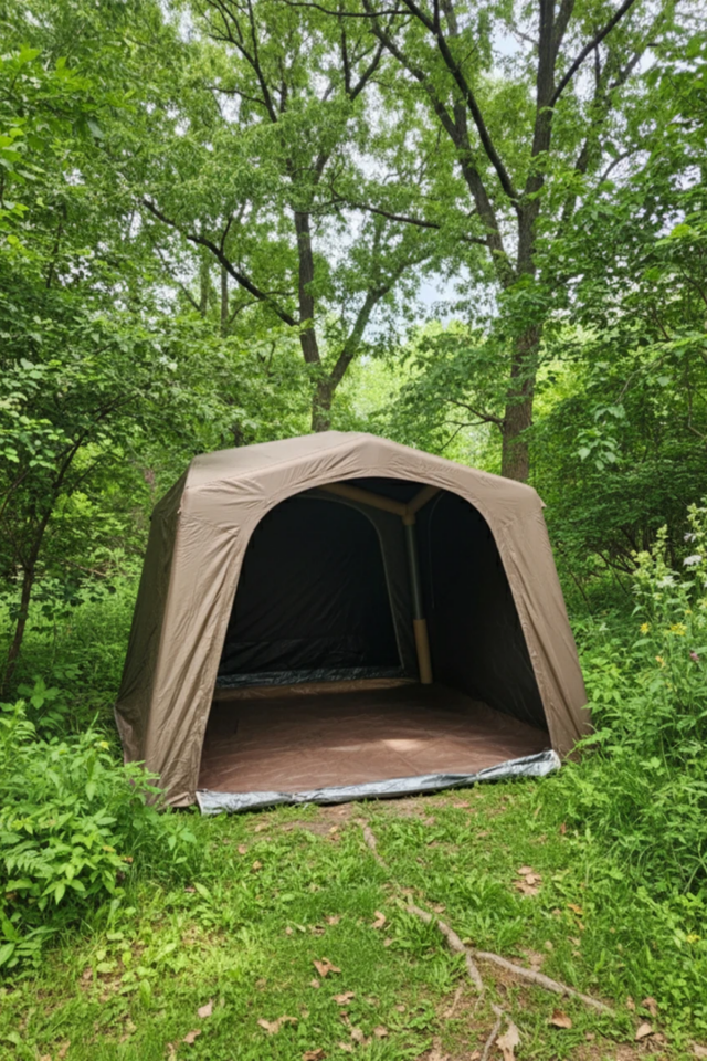 8-10 Kişilik Baca Çıkışlı Fresh&Black Şişme Çadır 290X290X220CM