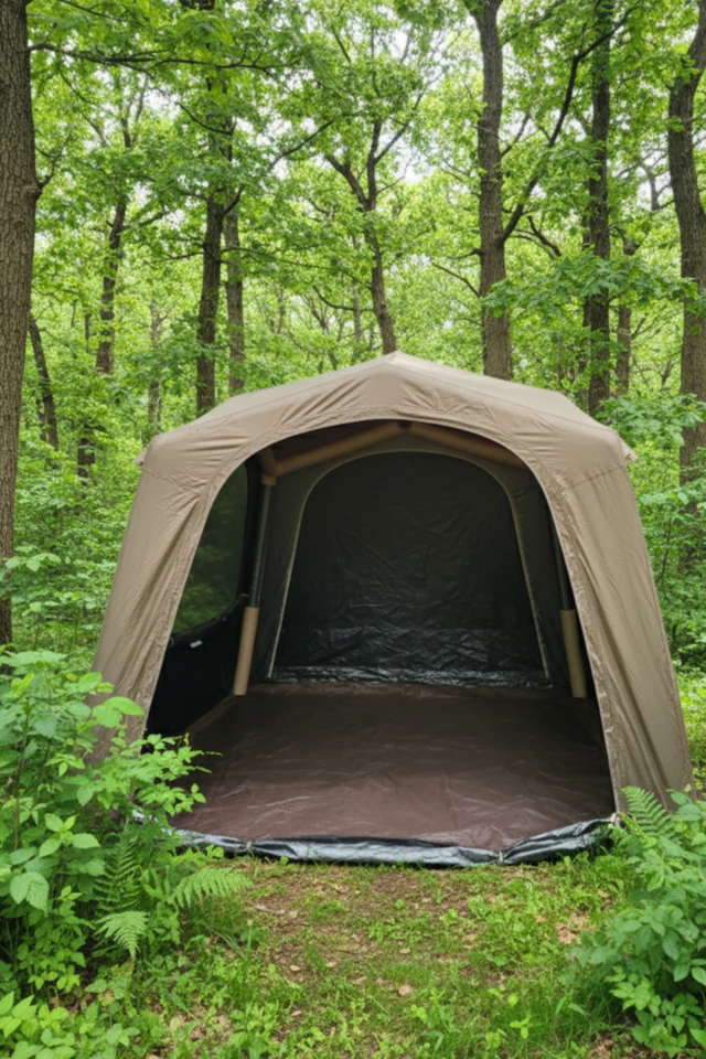 8-10 Kişilik Baca Çıkışlı Fresh&Black Şişme Çadır 290X290X220CM