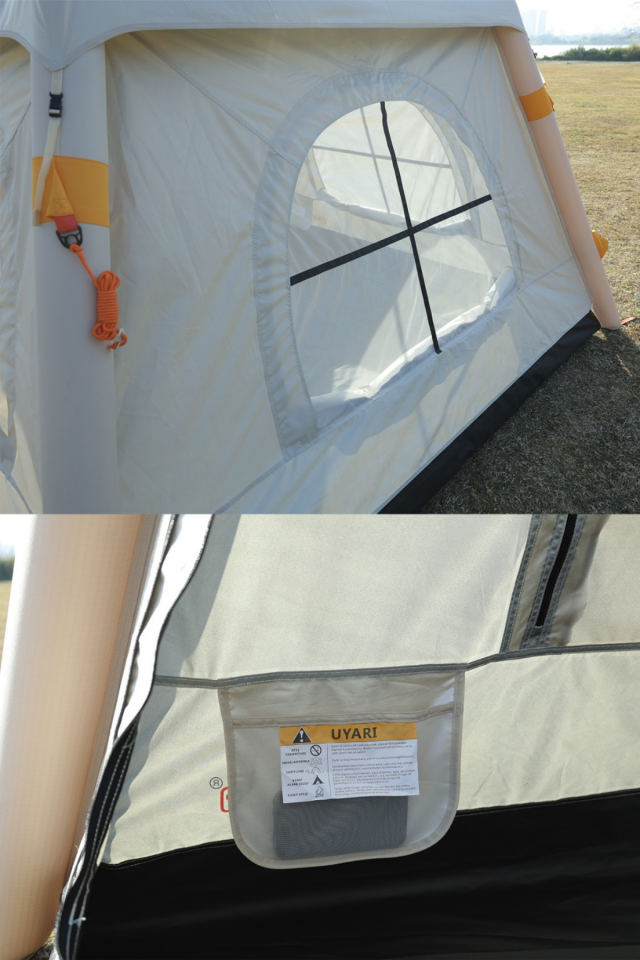 6 Kişilik Şişme Pratik Tenteli Kamp Çadırı (240x240x175)