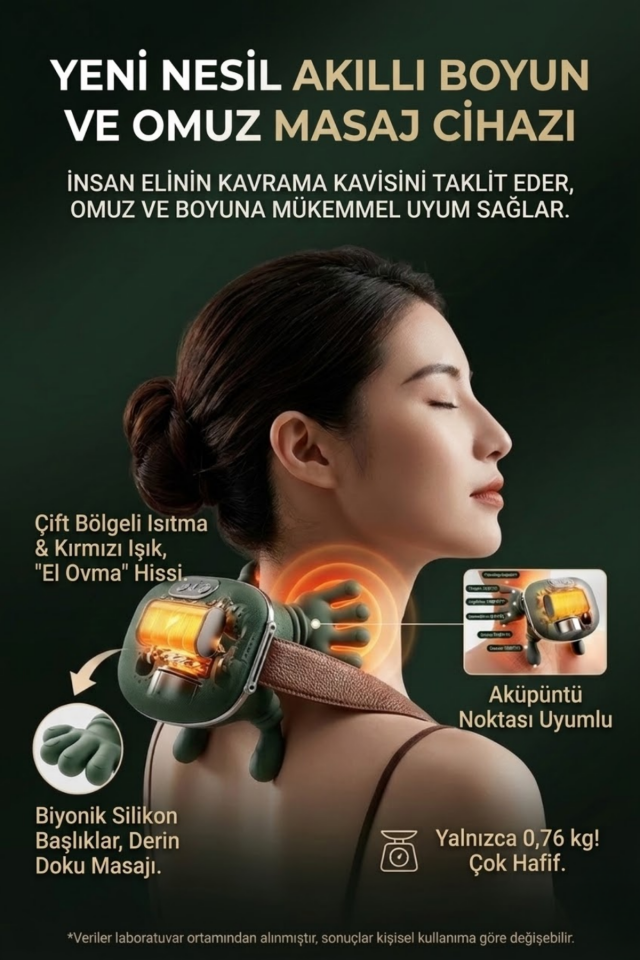 Çok Amaçlı Boyun, Omuz ve Vücut Masaj Cihazı