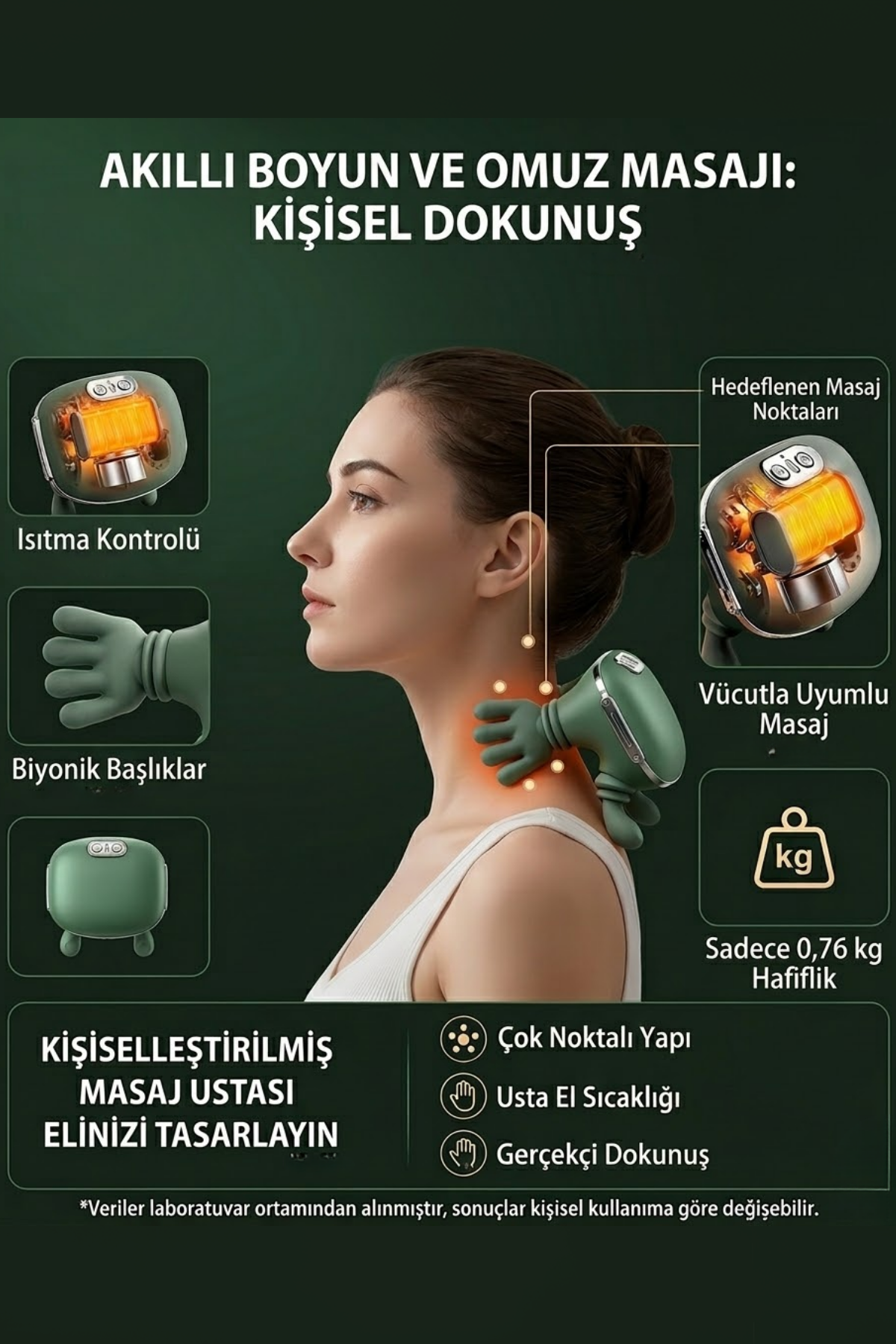 Çok Amaçlı Boyun, Omuz ve Vücut Masaj Cihazı